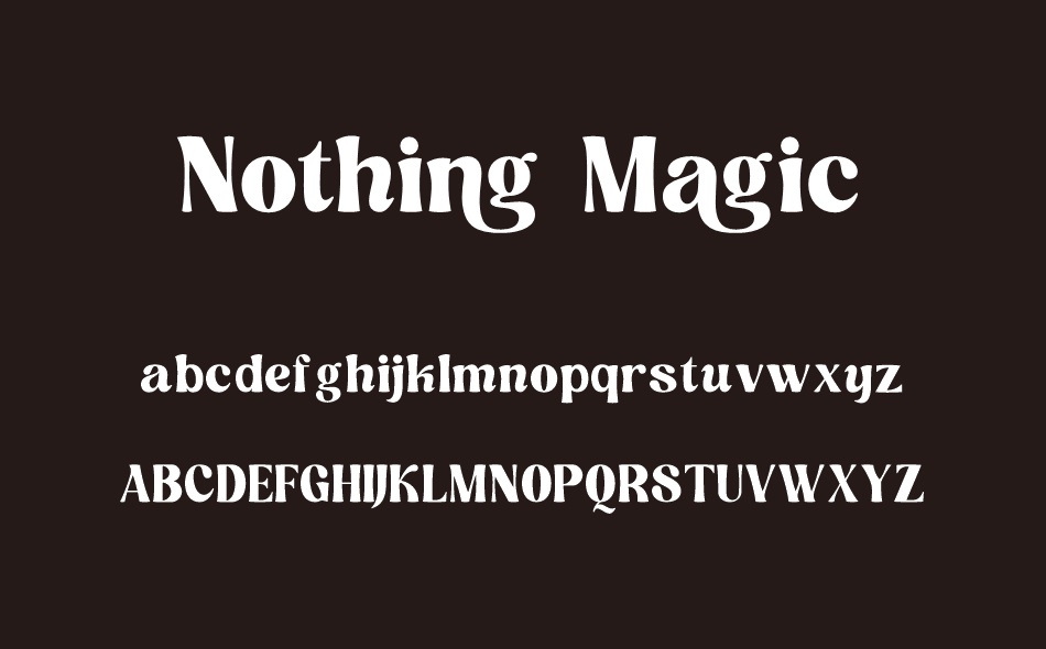 Nothing Magic font