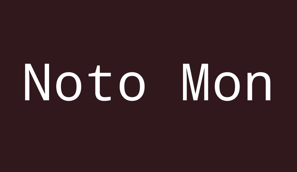 noto-mono font big
