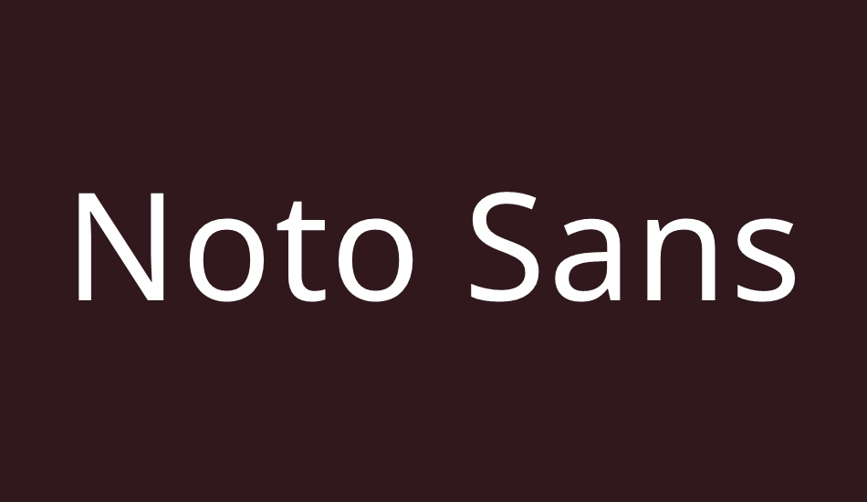 noto-sans font big