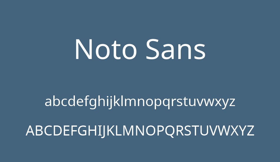 noto-sans font