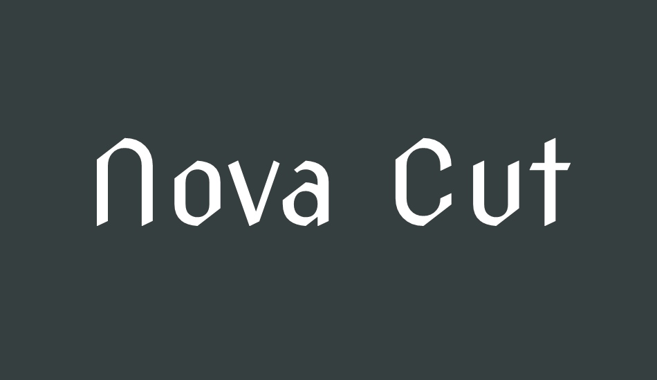 nova-cut font big