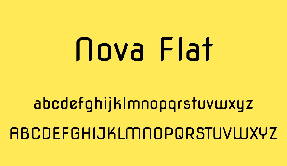 nova-flat font
