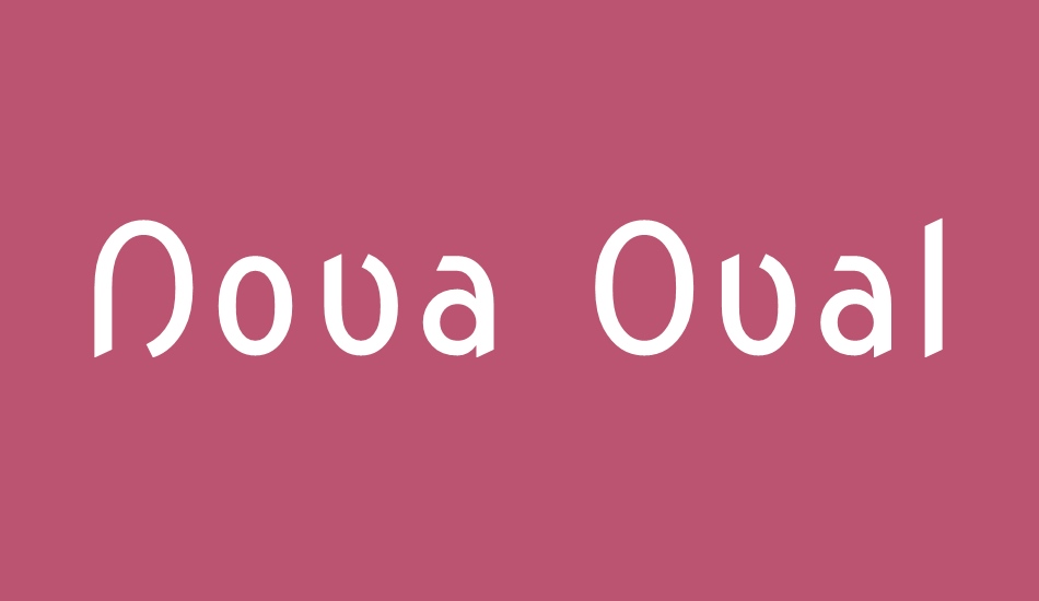 nova-oval font big