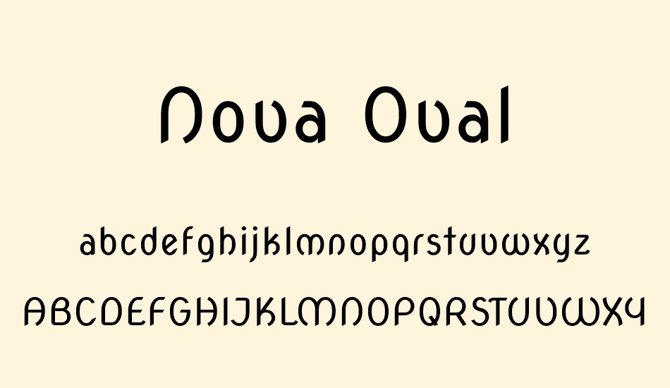 nova-oval font