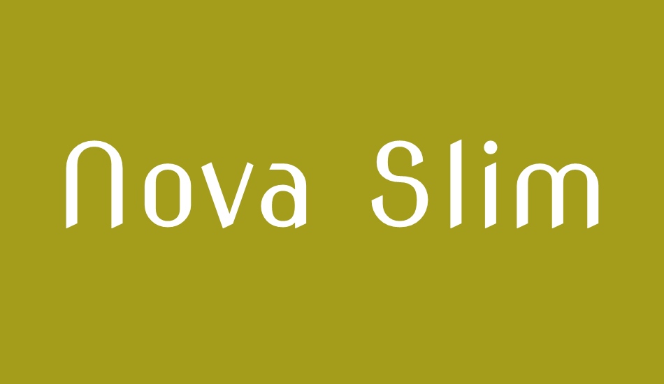 nova-slim font big