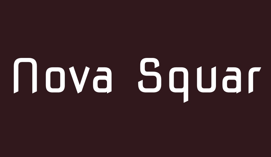 nova-square font big