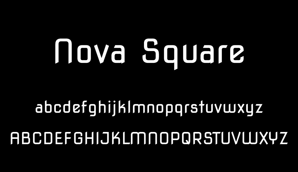 nova-square font