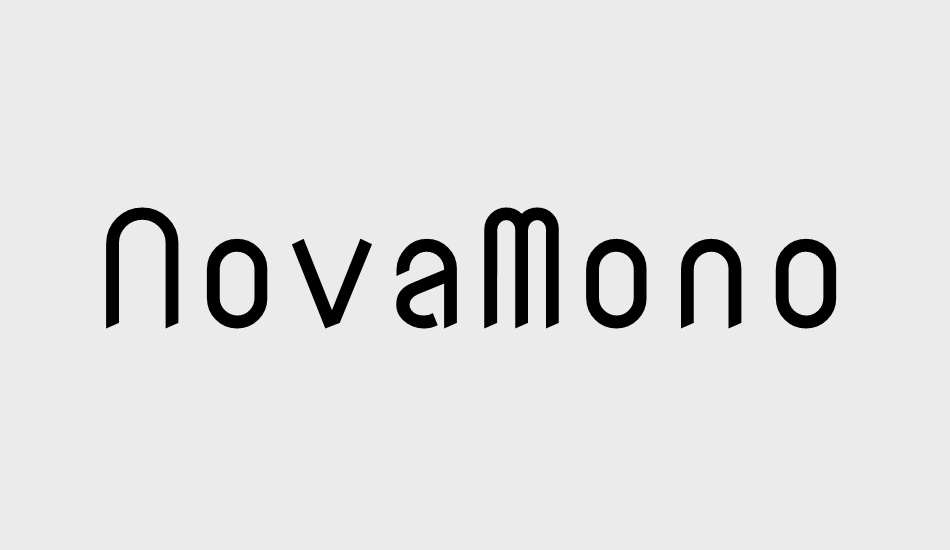 novamono font big