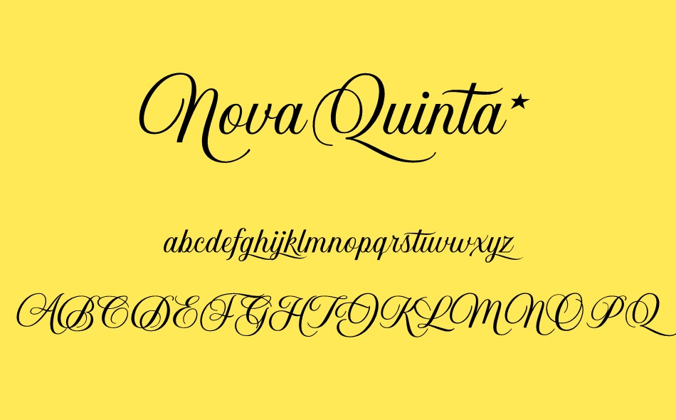 Nova Quinta font