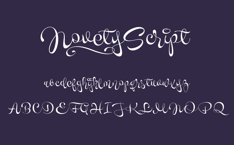 Novety Script font