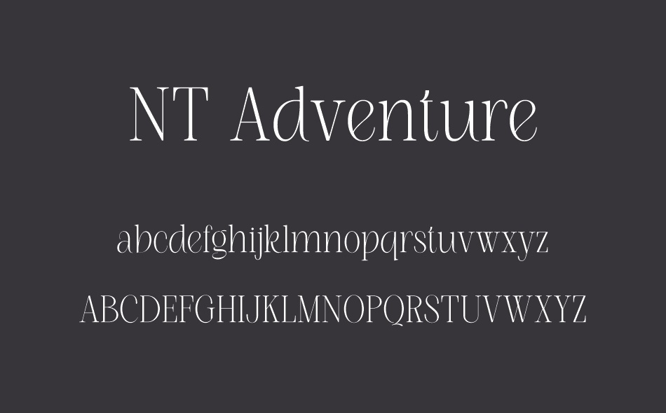 NT Adventure font