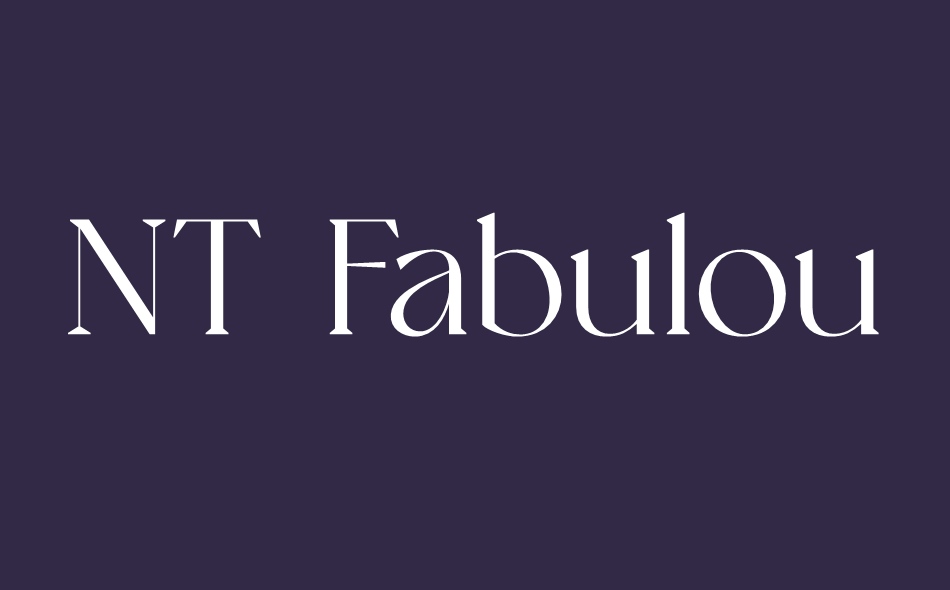 NT Fabulous font big