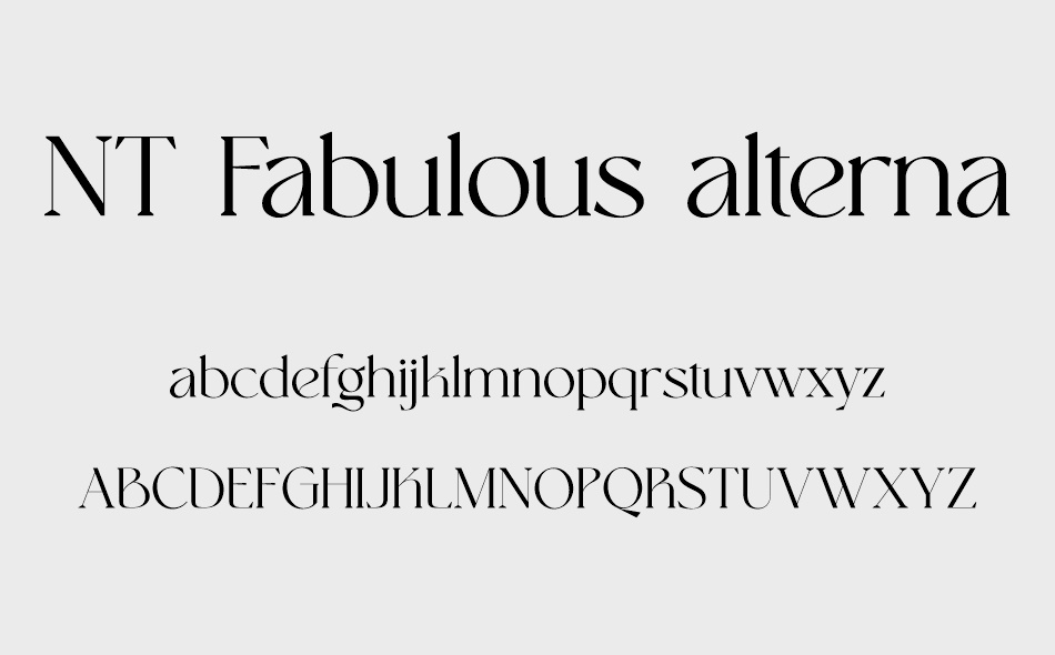 NT Fabulous font