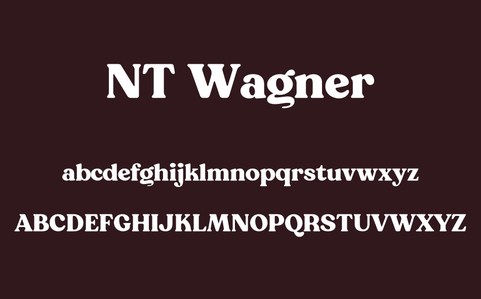 NT Wagner font