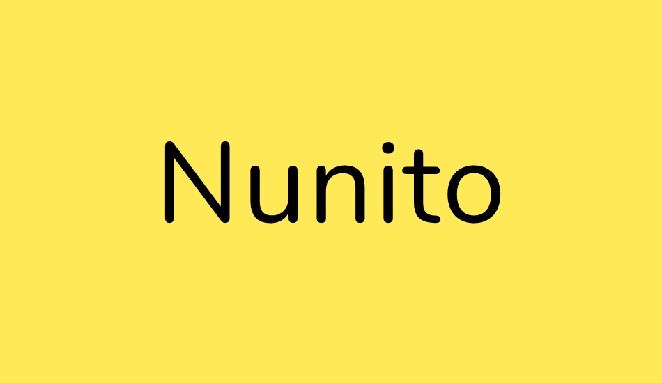 nunito font big