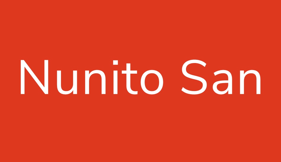 nunito-sans font big