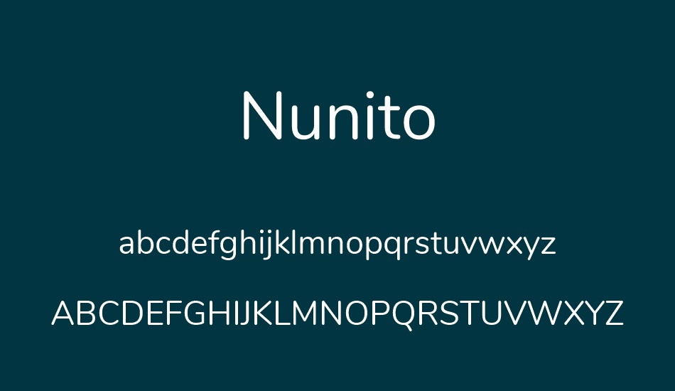 nunito font