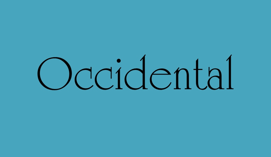 occidental font big