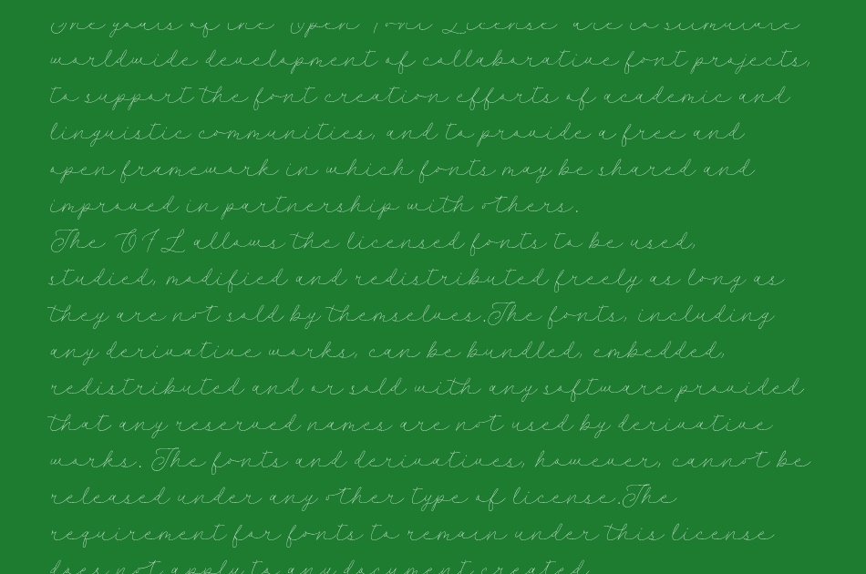 Ocean View font 1