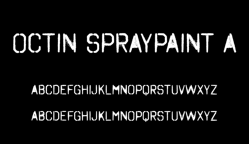 octin-spraypaint-a-rg font