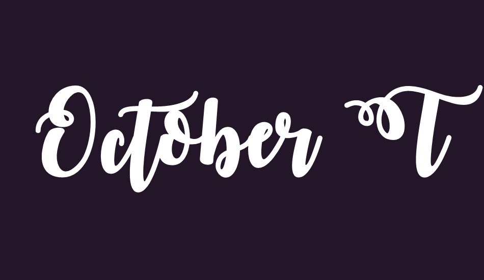 october-twilight font big