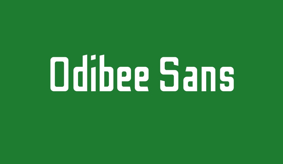 odibee-sans font big