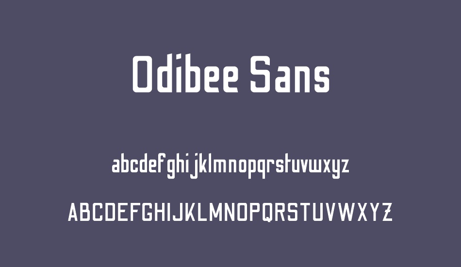 odibee-sans font