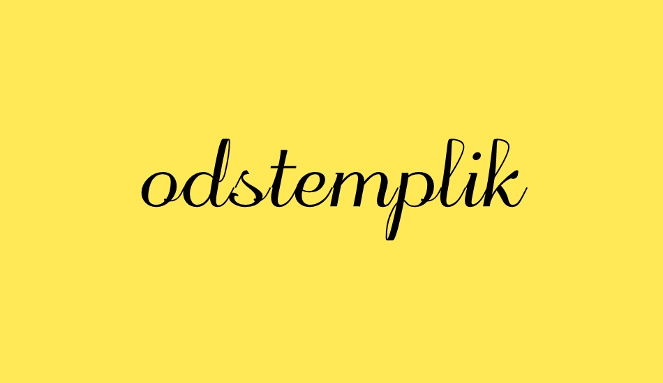 odstemplik font big