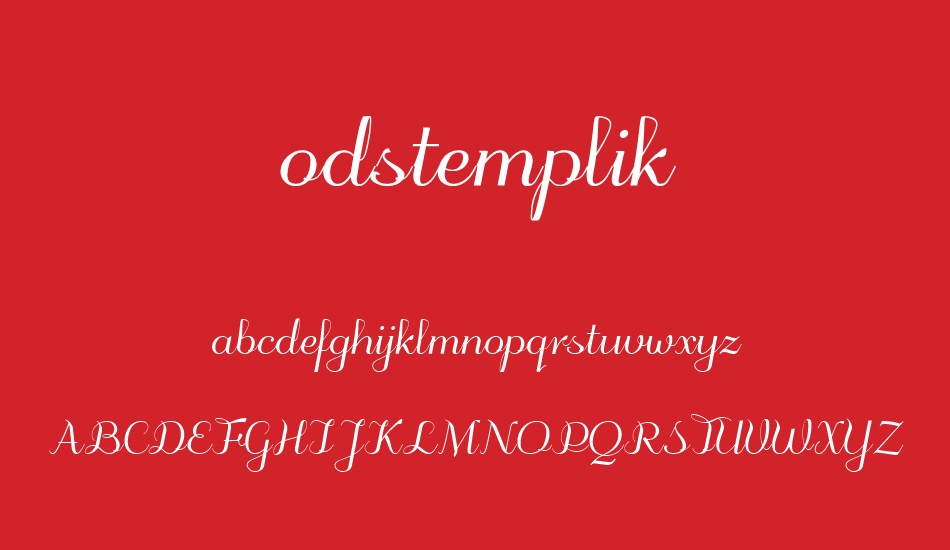 odstemplik font