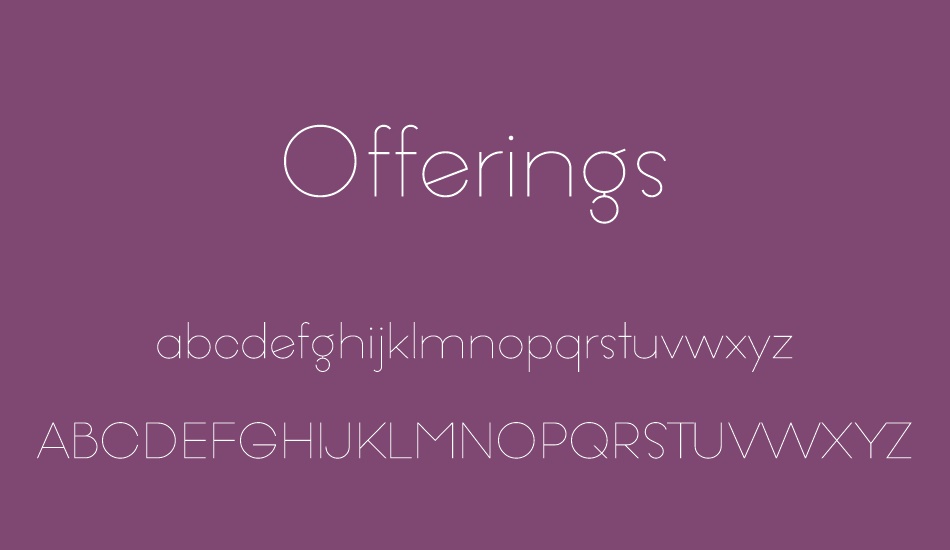 offerings font