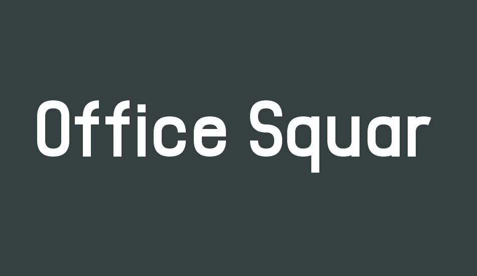 office-square font big