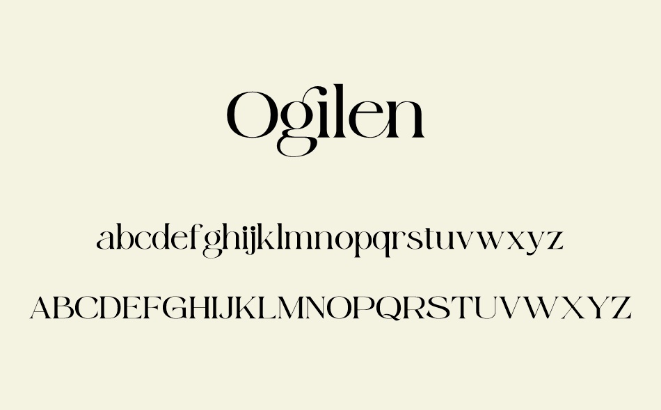 Ogilen font