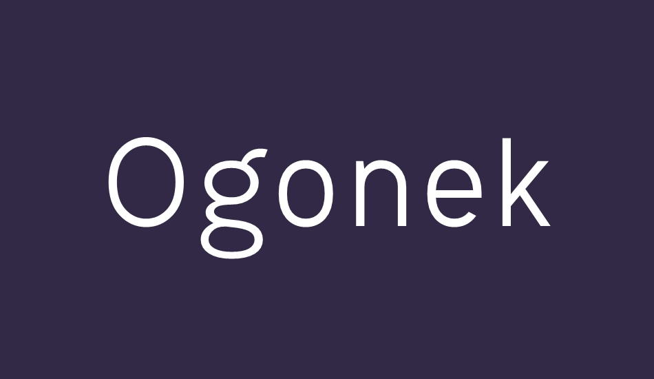 ogonek font big