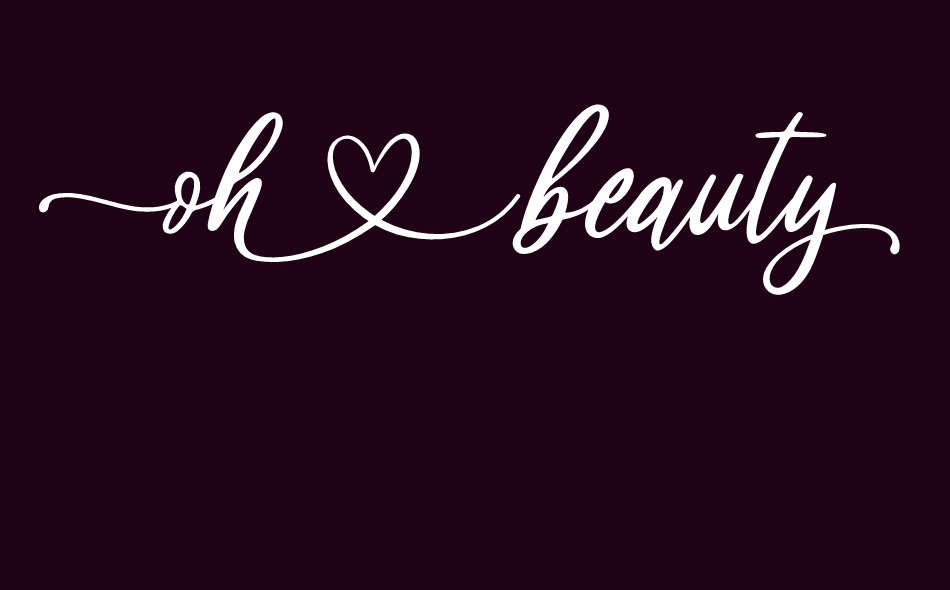 Oh Beauty font big