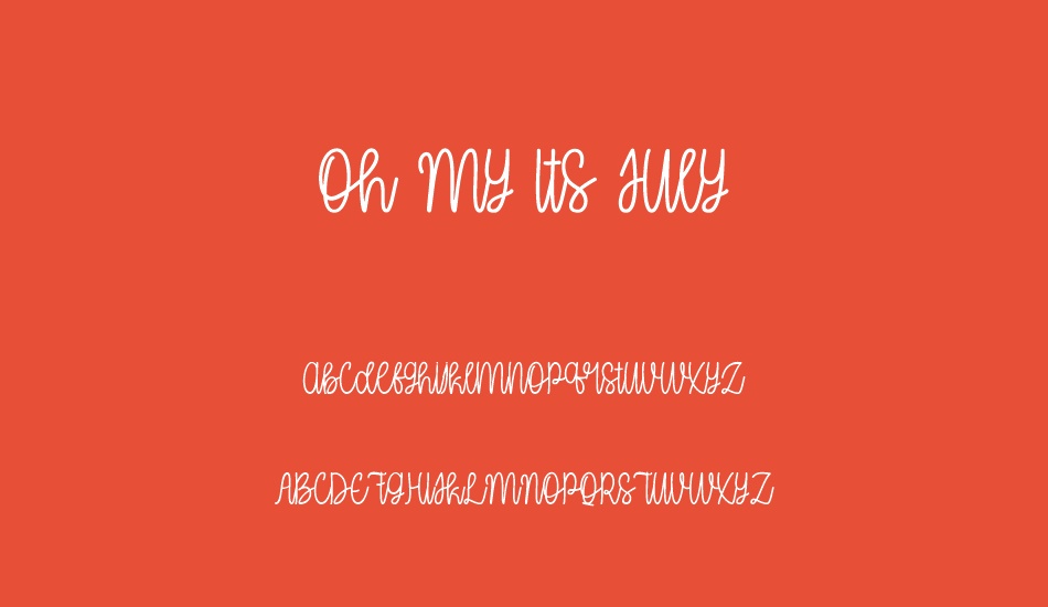oh-my-ıts-july font