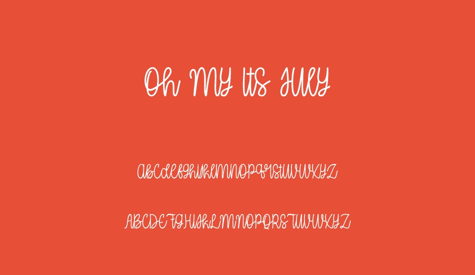 oh-my-ıts-july font