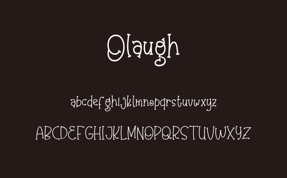Olaugh font