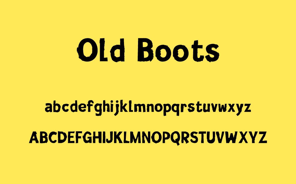Old Boots font