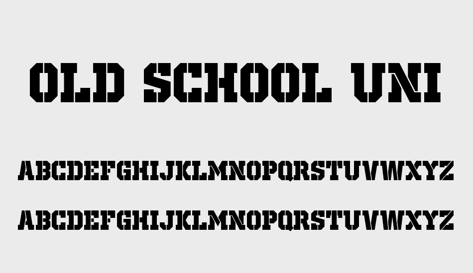 old-school-united-stencil font