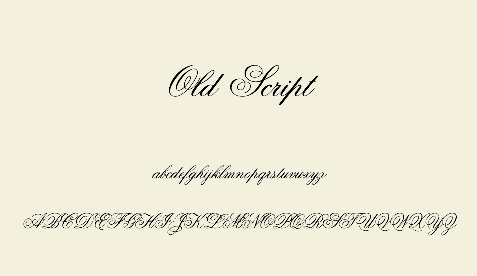 old-script font