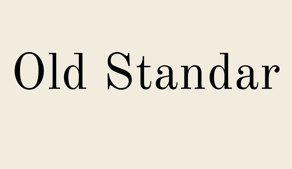 old-standard-tt font big