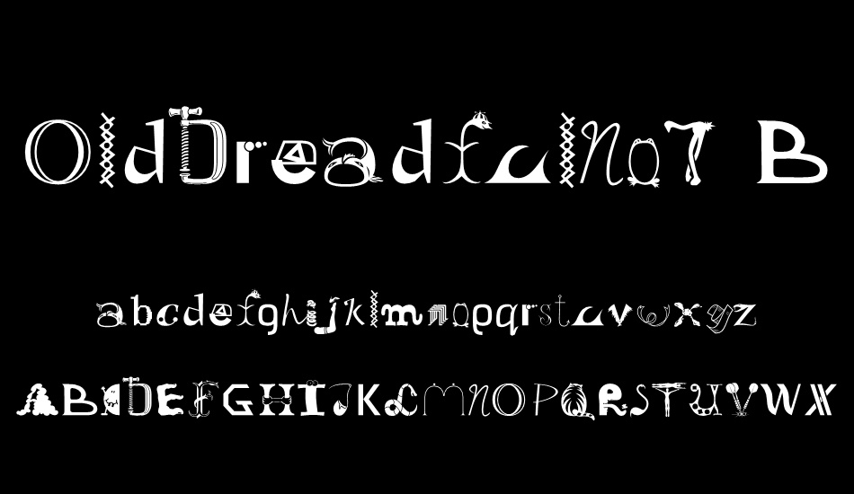 olddreadfulno7-bt font
