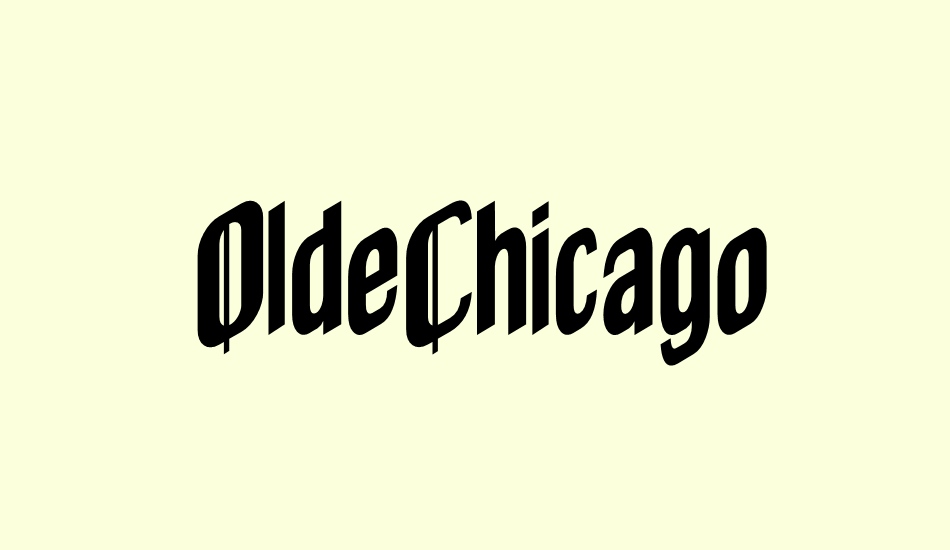 oldechicago font big