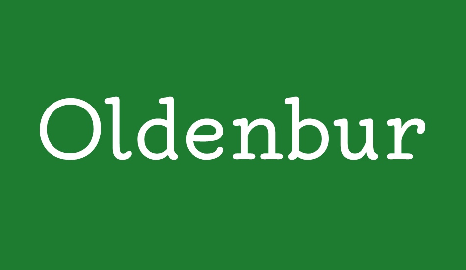 oldenburg font big