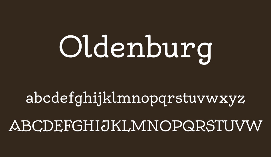 oldenburg font