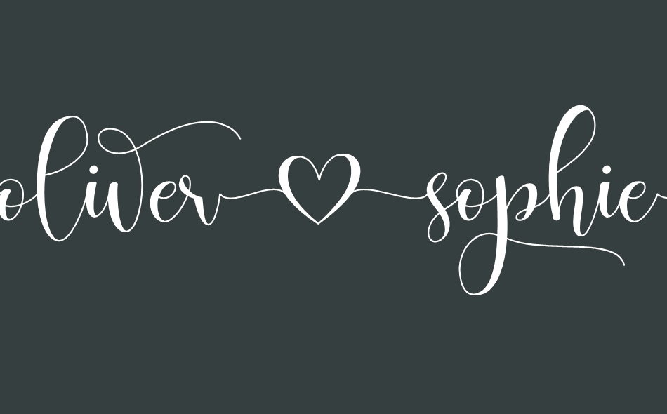 Oliver Sophie font big