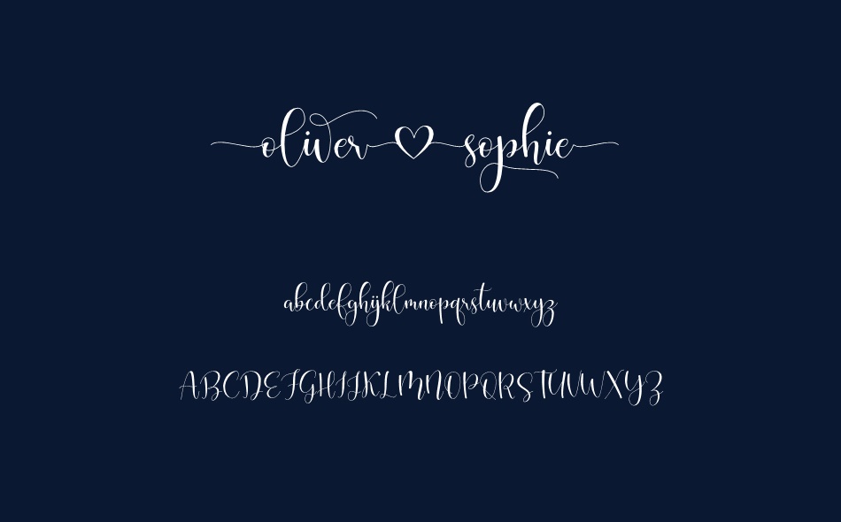 Oliver Sophie font