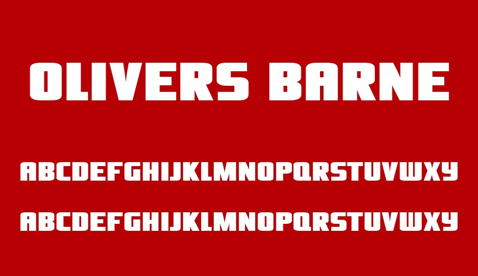 olivers-barney font