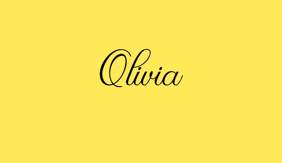 olivia font big