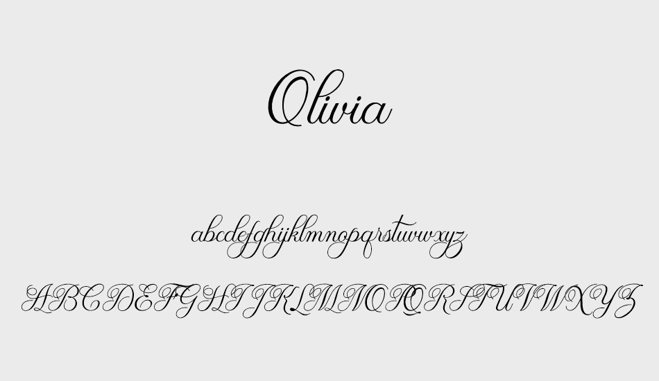 olivia font